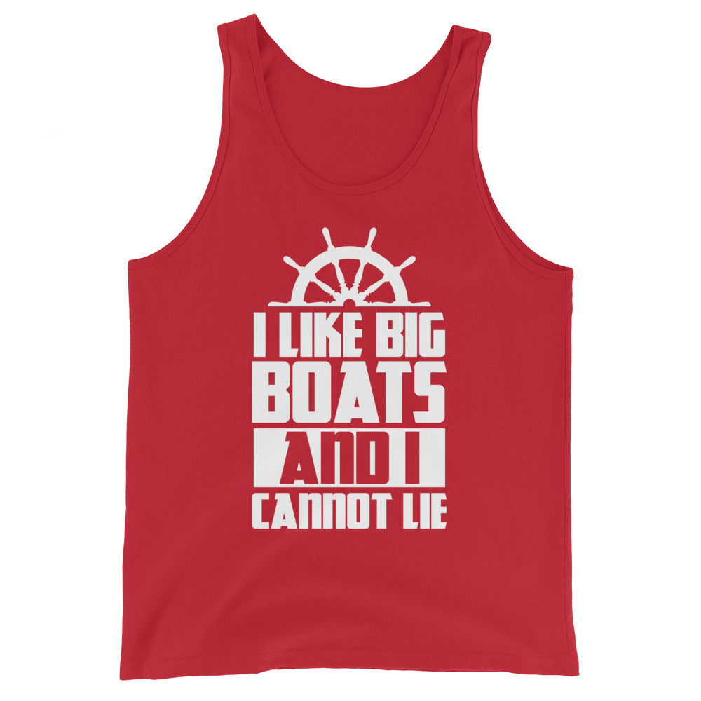 I Like Big Boats And I Cannot Lie Men's Beach Tank Top - Super Beachy