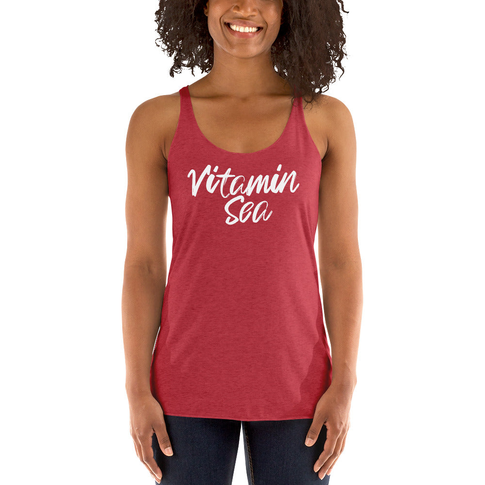 Vitamin Sea Women's Racerback Beach Tank Top - Super Beachy