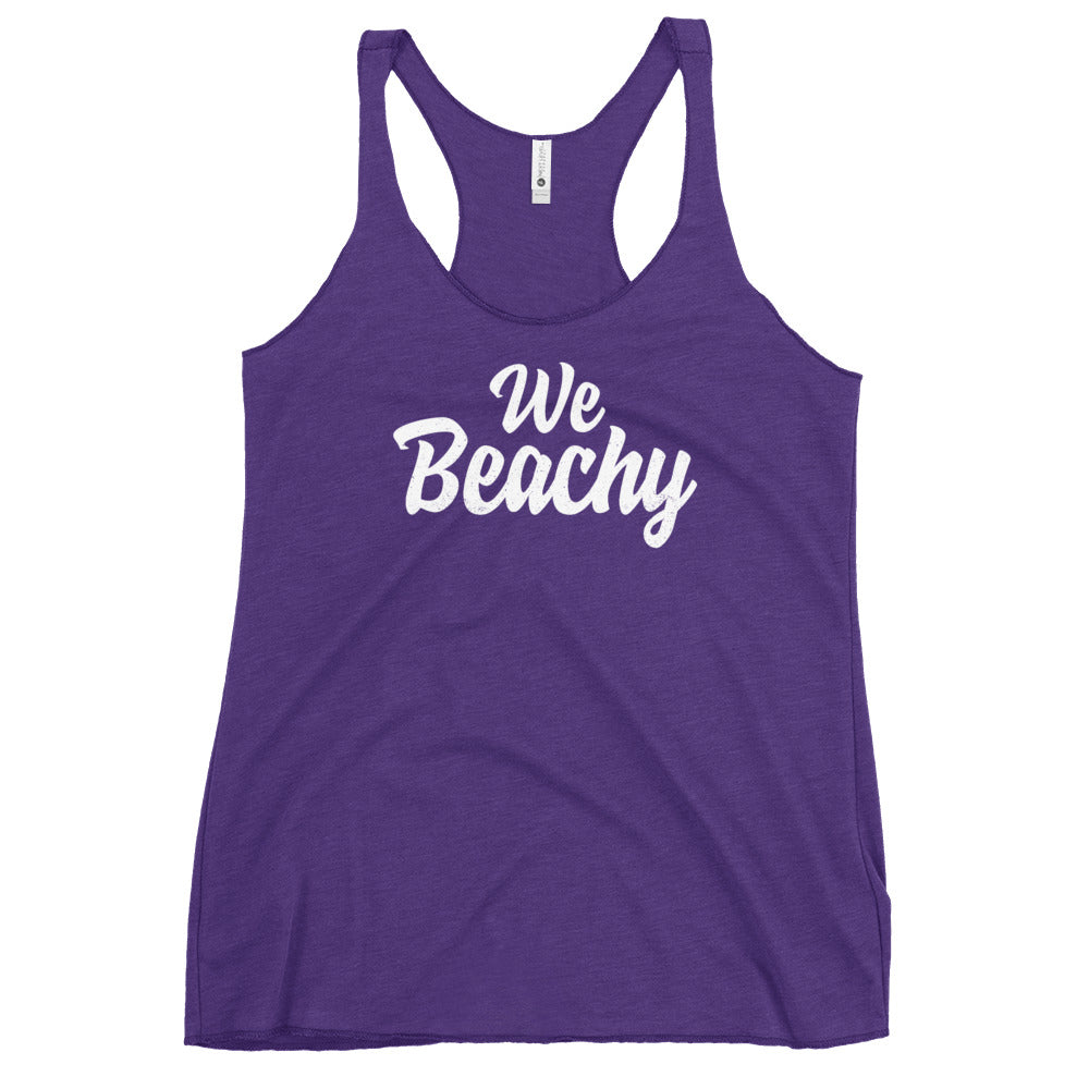 We Beachy Women's Racerback Beach Tank Top - Super Beachy