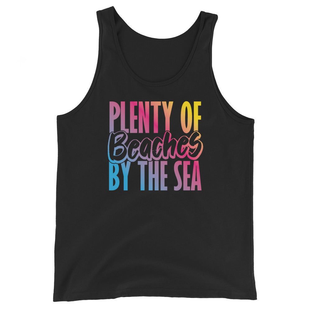 Plenty Of Beaches By The Sea Men's Beach Tank Top - Super Beachy