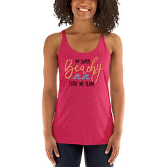 I'm Super Beachy Leave Me Alone Women's Racerback Beach Tank Top