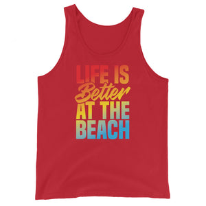 Life Is Better At The Beach Men's Beach Tank Top - Super Beachy