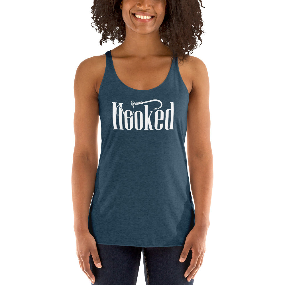 Hooked Women's Racerback Beach Tank Top - Super Beachy