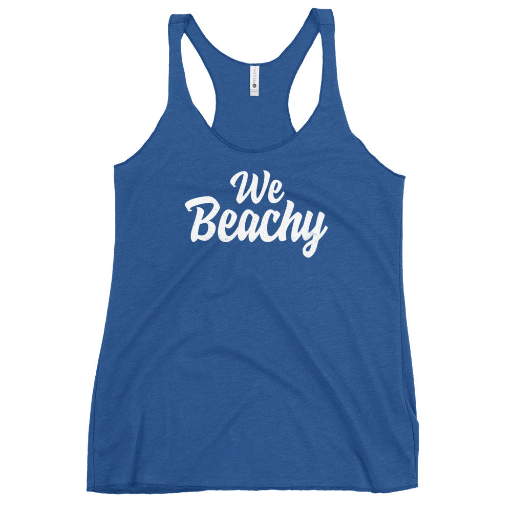 We Beachy Women's Racerback Beach Tank Top - Super Beachy