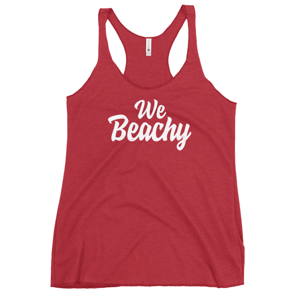 We Beachy Women's Racerback Beach Tank Top - Super Beachy