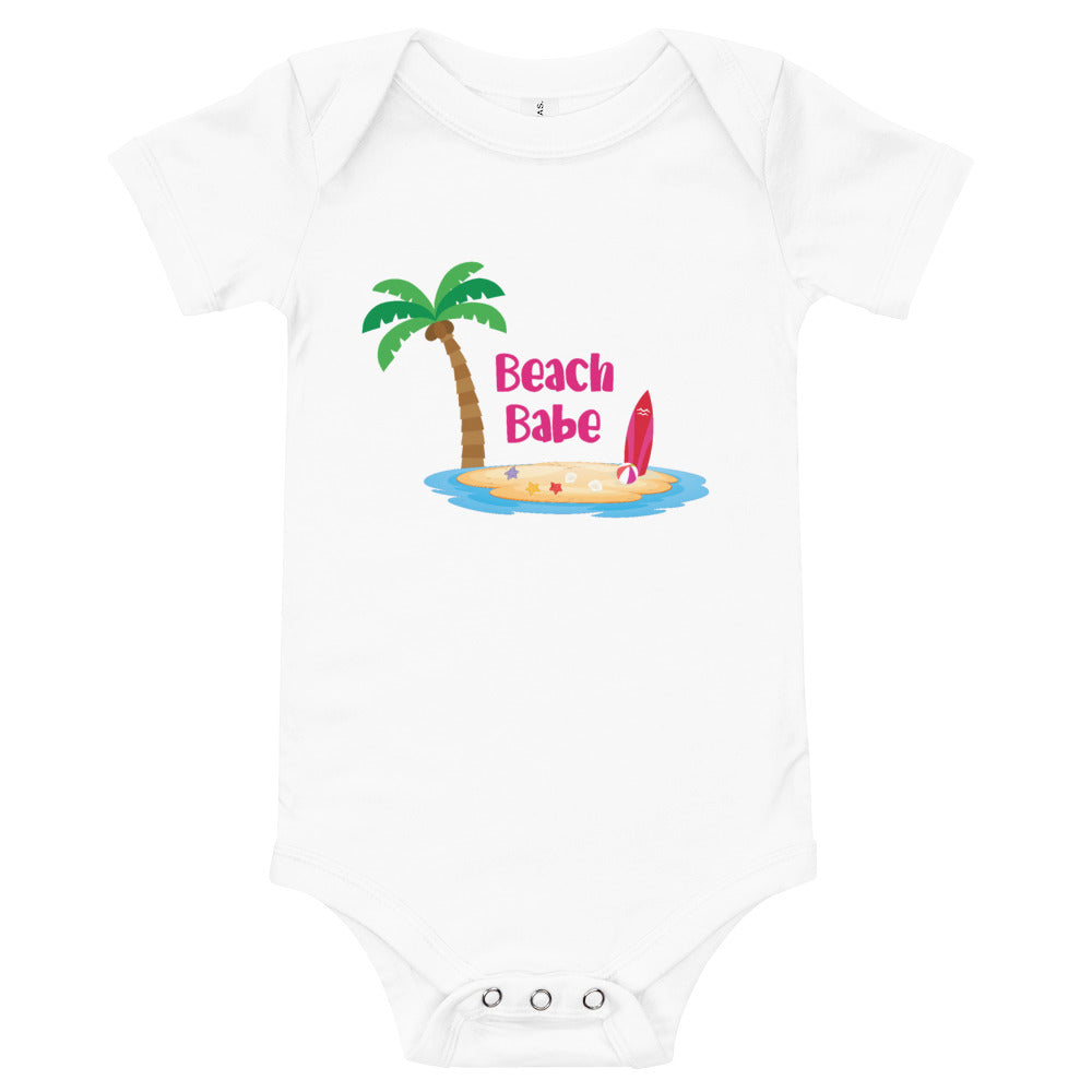 Beach Babe Baby Girls' Onesie - Super Beachy