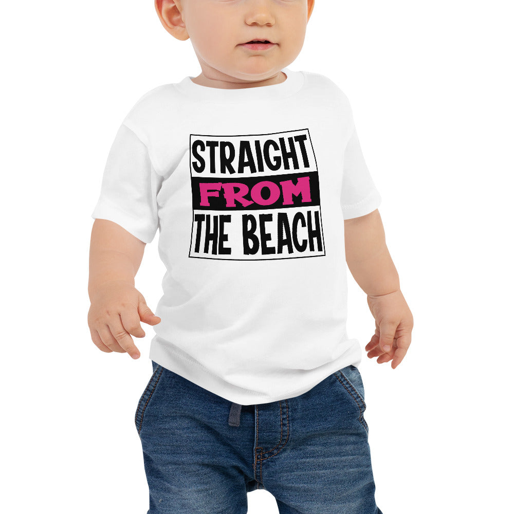 Straight From The Beach Baby Girls' T-Shirt - Super Beachy