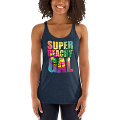 Super Beachy Gal Women's Racerback Beach Tank Top