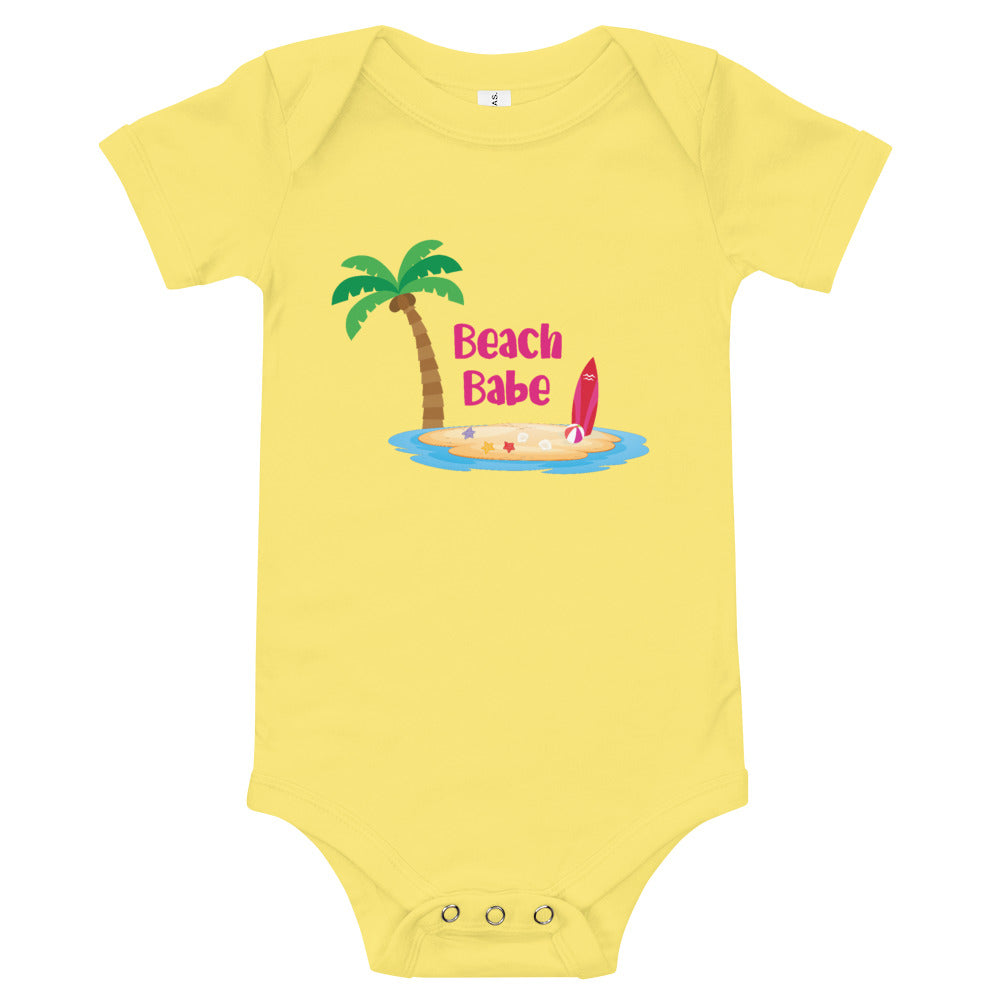 Beach Babe Baby Girls' Onesie - Super Beachy