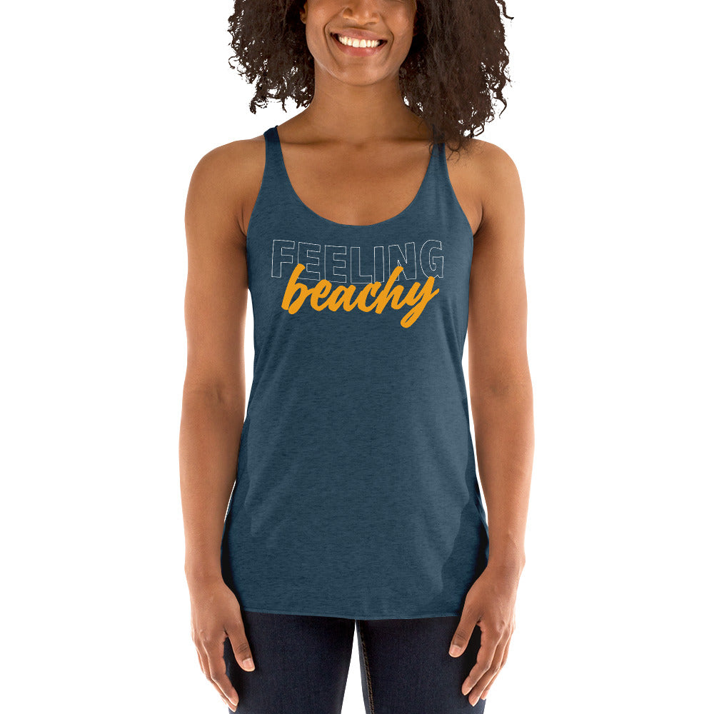 Feeling Beach Women's Racerback Beach Tank Top - Super Beachy