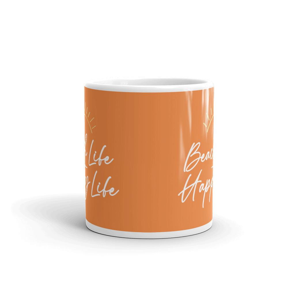 Beach Life Happy Life Coffee Mug - Super Beachy