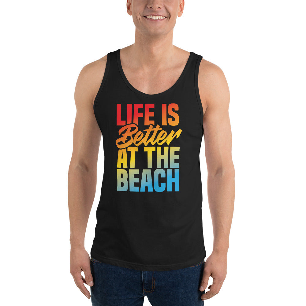Life Is Better At The Beach Men's Beach Tank Top - Super Beachy