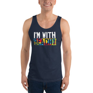 I'm With Beachy Men's Beach Tank Top - Super Beachy