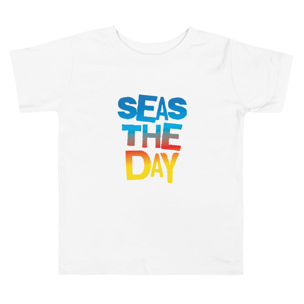 Seas The Day Toddler Boys' Beach T-Shirt - Super Beachy