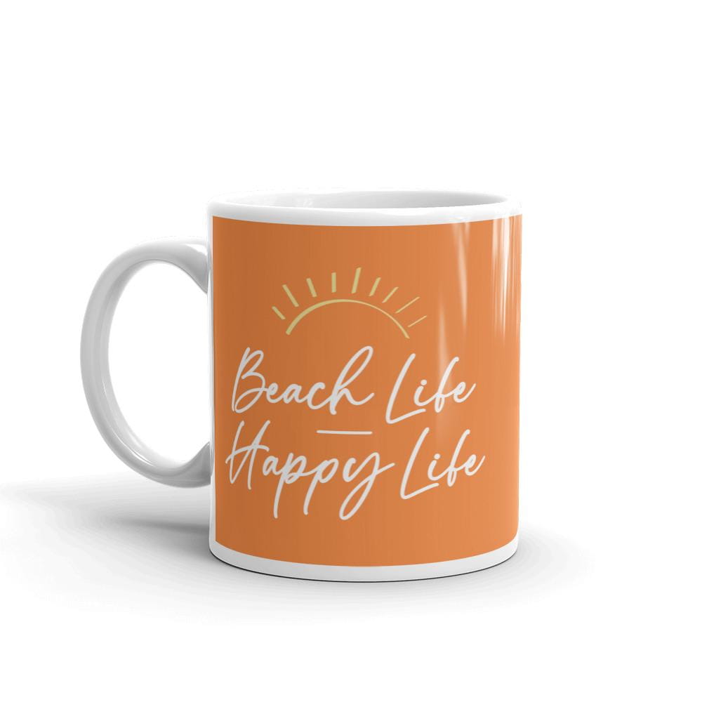 Beach Life Happy Life Coffee Mug - Super Beachy