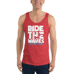 Ride The Waves Men's Beach Tank Top