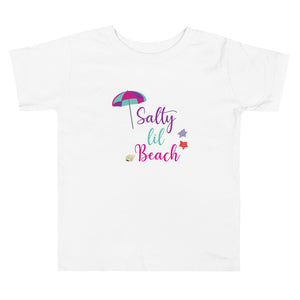 Salty Lil Beach Toddler Girls' Beach T-Shirt - Super Beachy