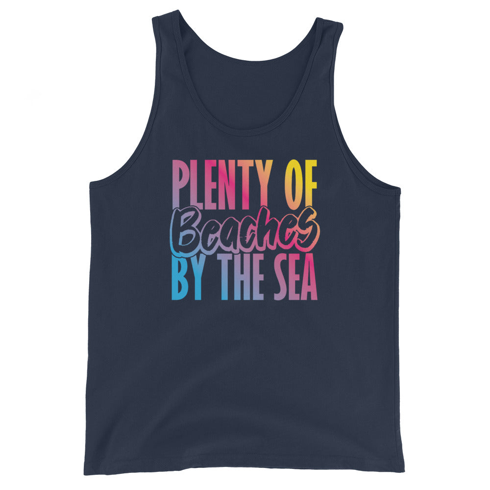Plenty Of Beaches By The Sea Men's Beach Tank Top - Super Beachy