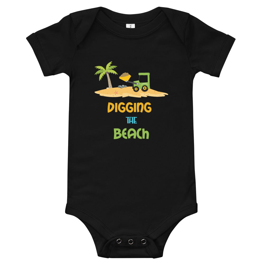 Digging The Beach Baby Boys' Onesie - Super Beachy