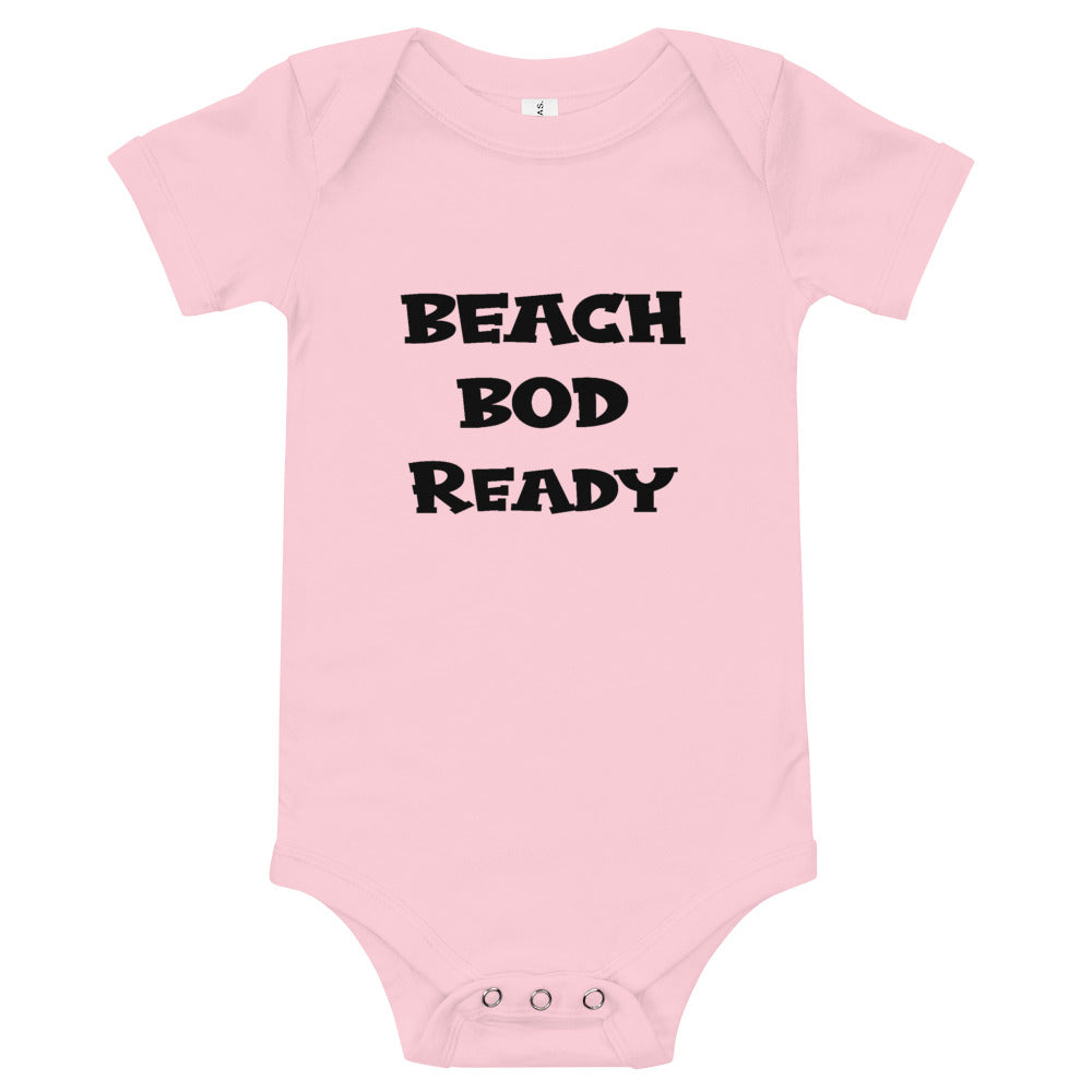 Beach Bod Ready Baby Girls' Onesie - Super Beachy
