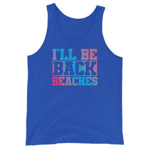 I'll Be Back Beaches Men's Beach Tank Top - Super Beachy