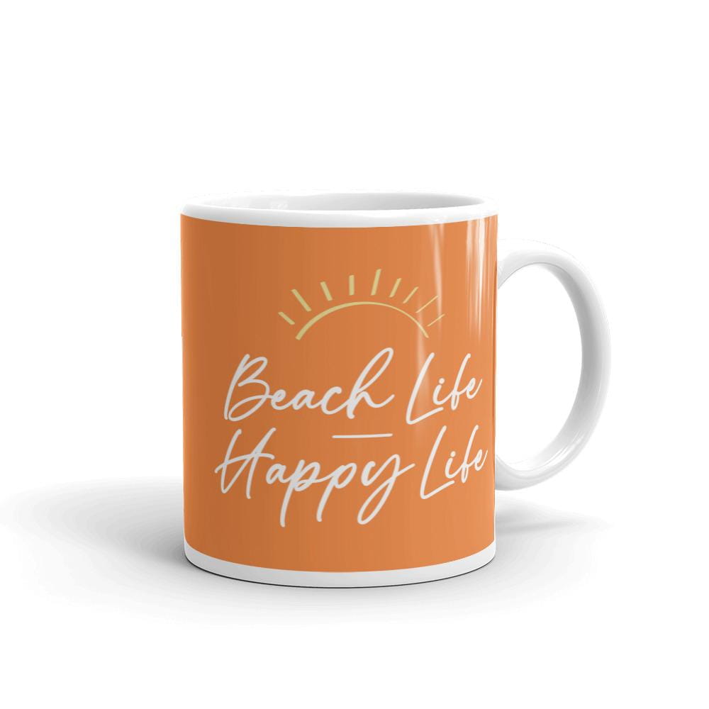 Beach Life Happy Life Coffee Mug - Super Beachy