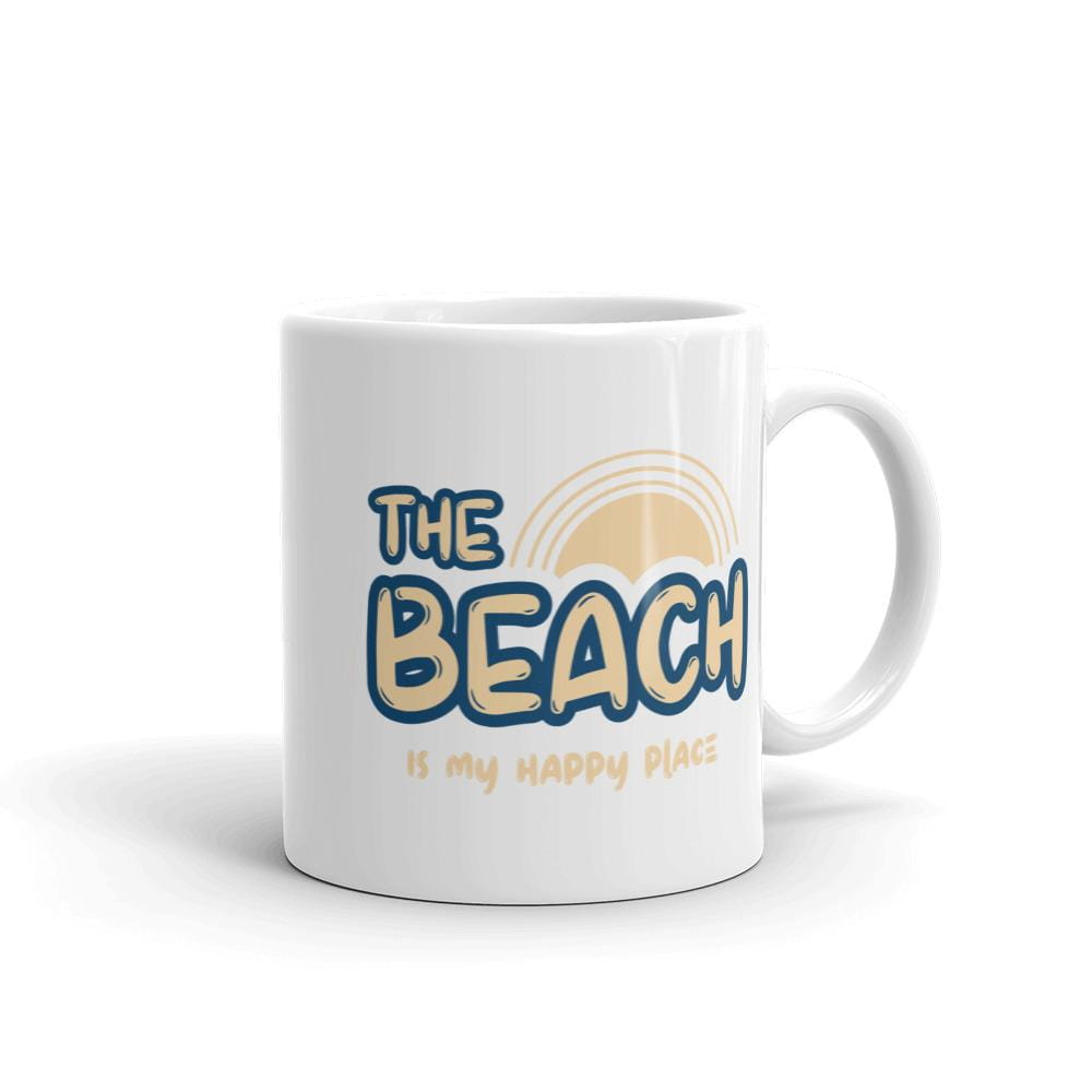 The Beach Is My Happy Place Coffee Mug - Super Beachy