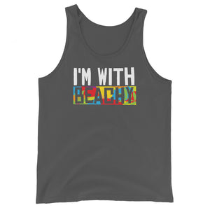 I'm With Beachy Men's Beach Tank Top - Super Beachy