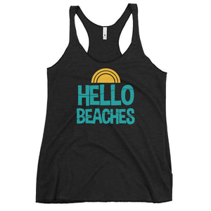 Hello Beaches Women's Racerback Beach Tank Top - Super Beachy