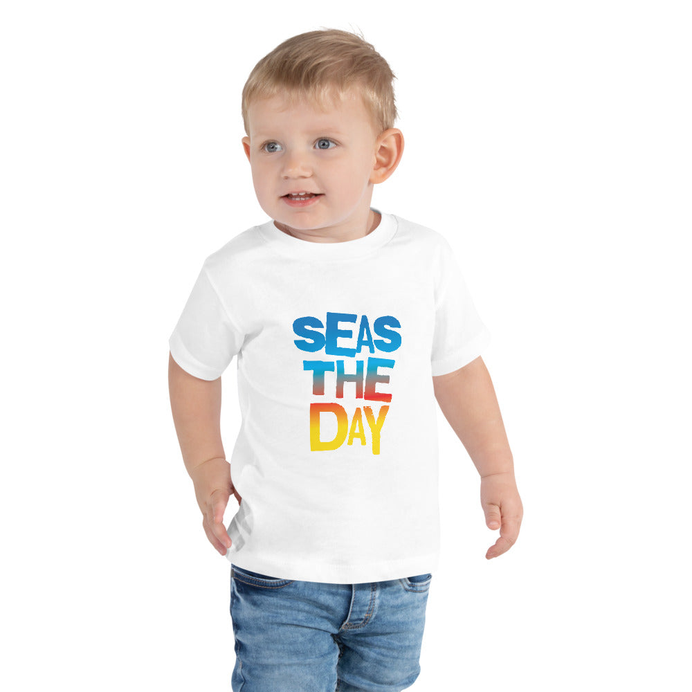 Seas The Day Toddler Boys' Beach T-Shirt - Super Beachy
