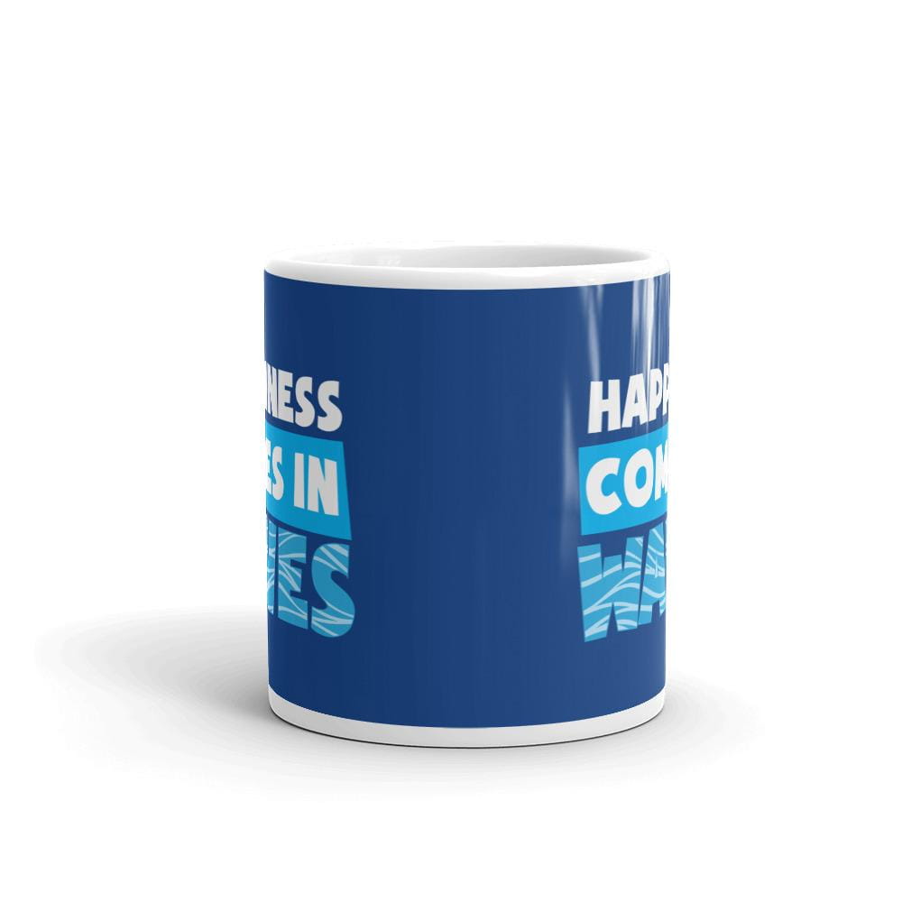 Happiness Comes In Waves Coffee Mug - Super Beachy