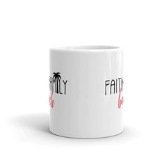 Faith Family Beach Coffee Mug