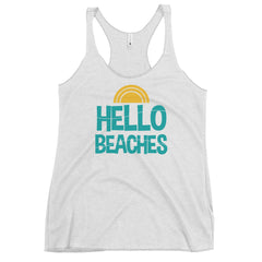 Hello Beaches Women's Racerback Beach Tank Top