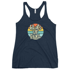 What's Up Beach Women's Racerback Tank Top