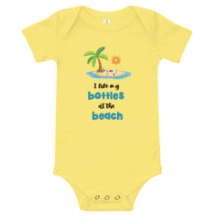 I Like My Bottles At The Beach Baby Boys' Onesie