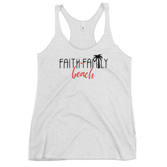Faith Family Beach Women's Racerback Beach Tank Top