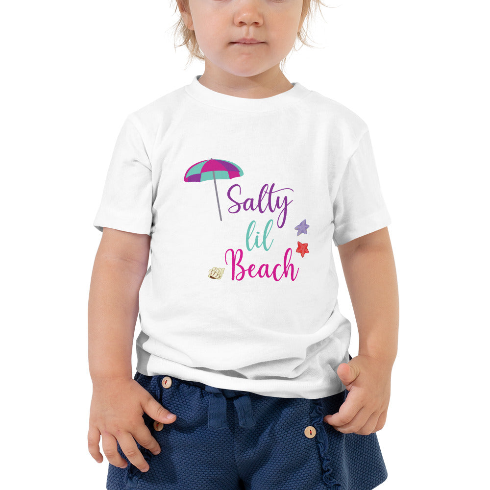 Salty Lil Beach Toddler Girls' Beach T-Shirt - Super Beachy