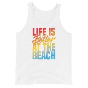 Life Is Better At The Beach Men's Beach Tank Top - Super Beachy