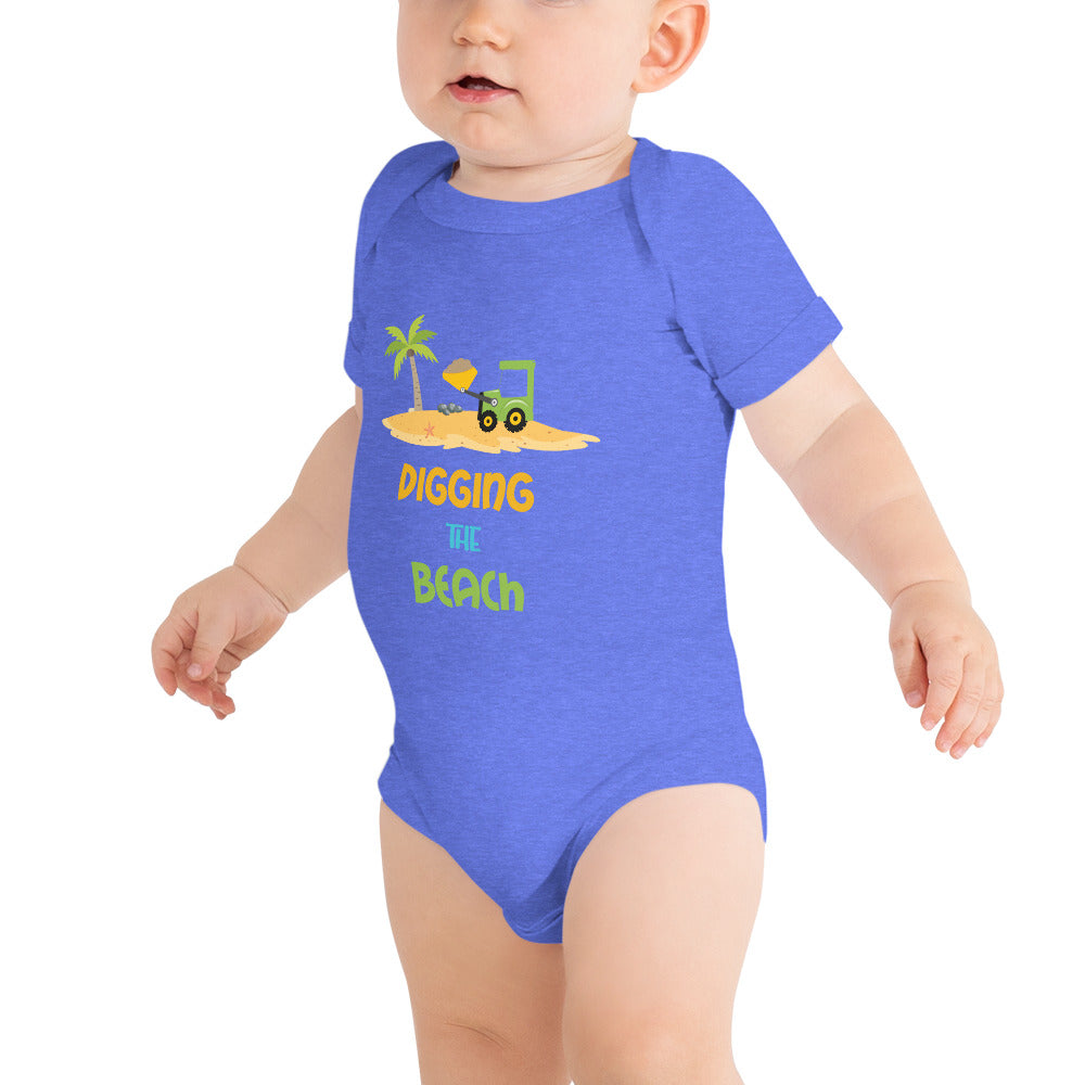 Digging The Beach Baby Boys' Onesie - Super Beachy