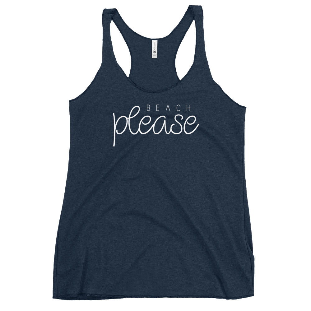 Beach Please Women's Racerback Beach Tank Top - Super Beachy