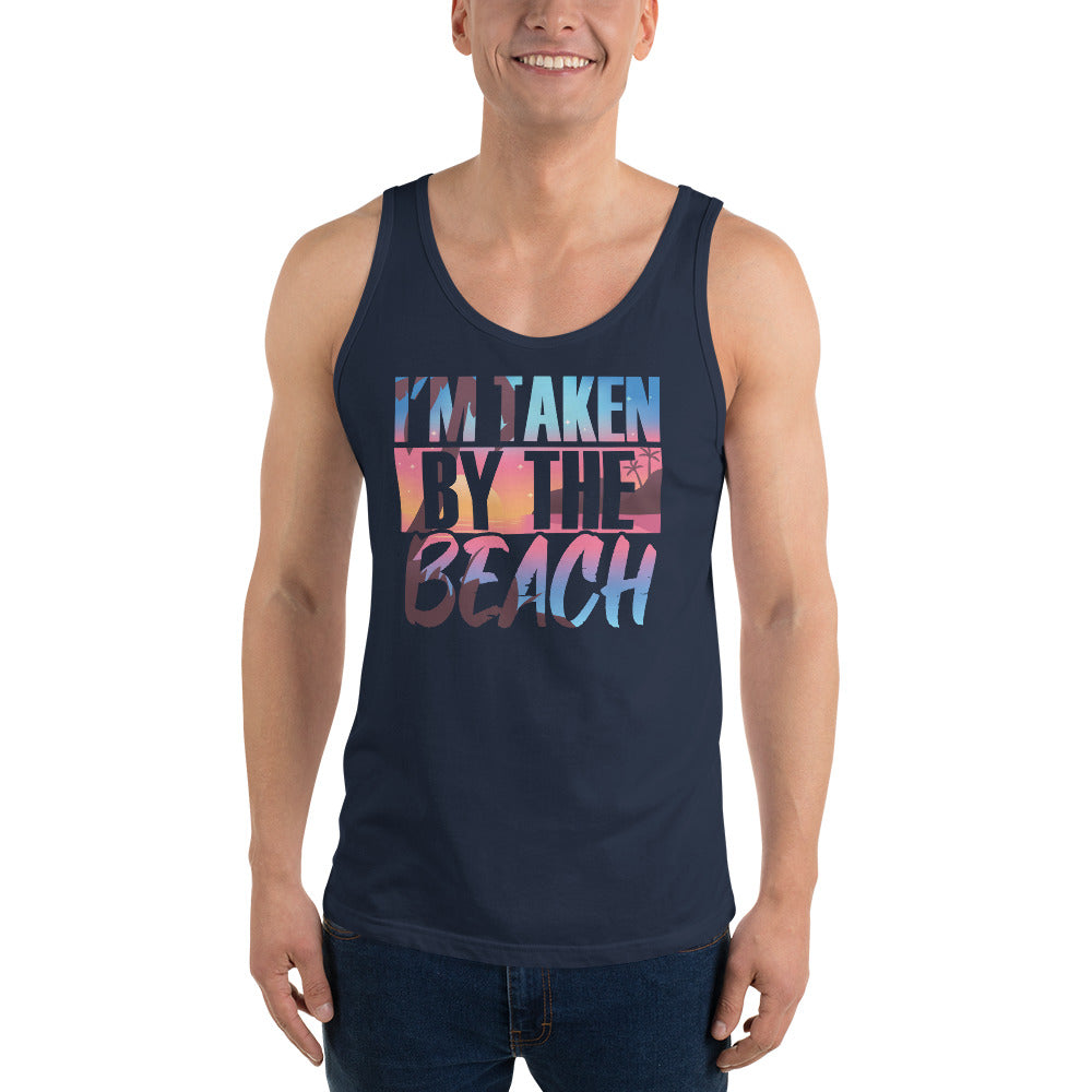 I'm Taken By The Beach Men's Beach Tank Top - Super Beachy