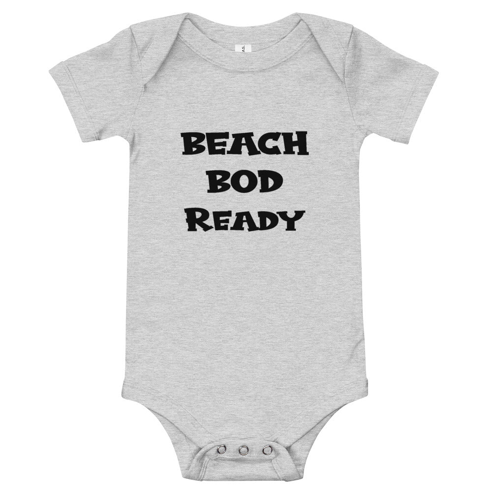 Beach Bod Ready Baby Boys' Onesie - Super Beachy