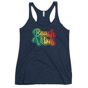 Beach Vibes Women's Racerback Beach Tank Top - Super Beachy