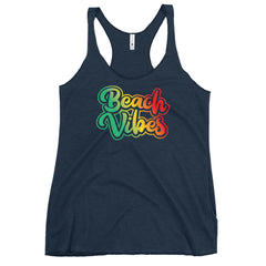 Beach Vibes Women's Racerback Beach Tank Top