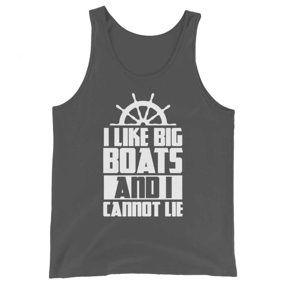 I Like Big Boats And I Cannot Lie Men's Beach Tank Top - Super Beachy