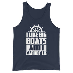 I Like Big Boats And I Cannot Lie Men's Beach Tank Top
