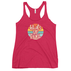 What's Up Beach Women's Racerback Tank Top - Super Beachy