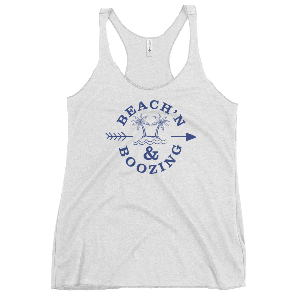Beach'n & Boozing Women's Racerback Beach Tank Top - Super Beachy