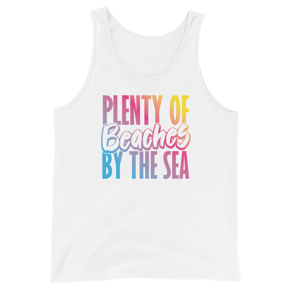 Plenty Of Beaches By The Sea Men's Beach Tank Top - Super Beachy