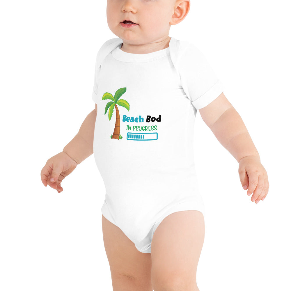 Beach Bod In Progress Baby Boys' Onesie - Super Beachy